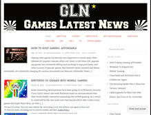 Tablet Screenshot of gameslatestnews.com